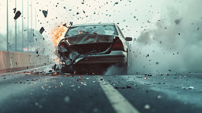 Car crash speeding Car crash speeding